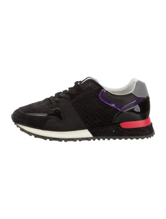 Louis Vuitton Suede Colorblock Pattern Sneakers