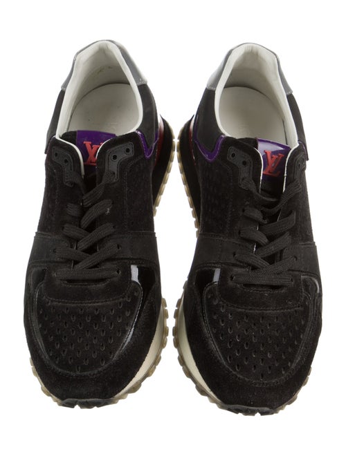Louis Vuitton Suede Colorblock Pattern Sneakers