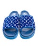 Louis Vuitton LV Monogram Faux Fur Slides