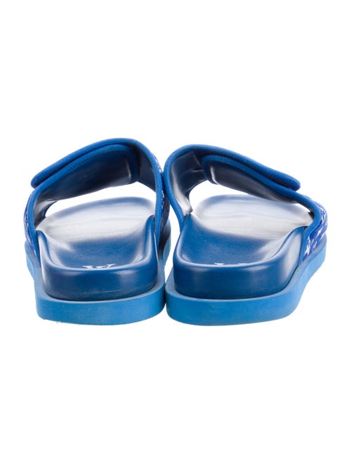 Louis Vuitton LV Monogram Faux Fur Slides