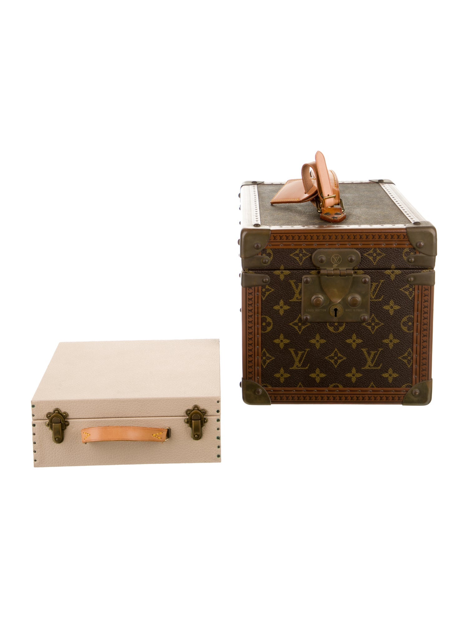Louis Vuitton Vintage Monogram Boite Flacons Vanity Trunk Train Trunk