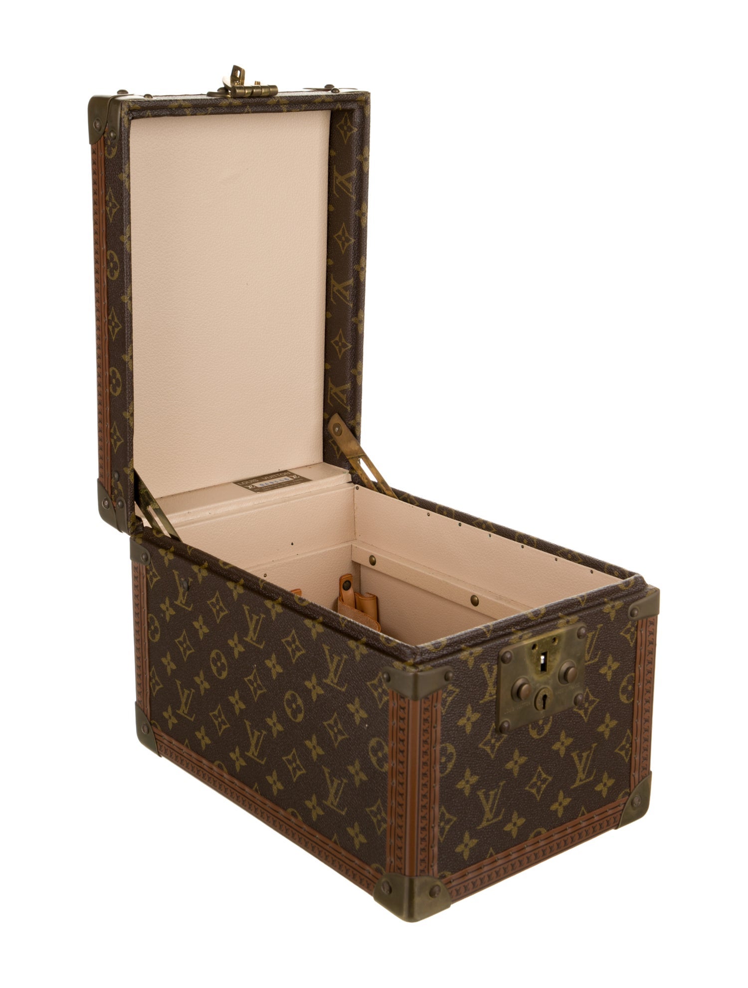 Louis Vuitton Vintage Monogram Boite Flacons Vanity Trunk Train Trunk