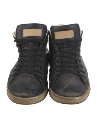 Louis Vuitton Leather Colorblock Pattern Sneakers