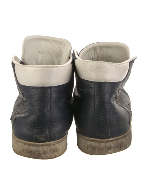 Louis Vuitton Leather Colorblock Pattern Sneakers