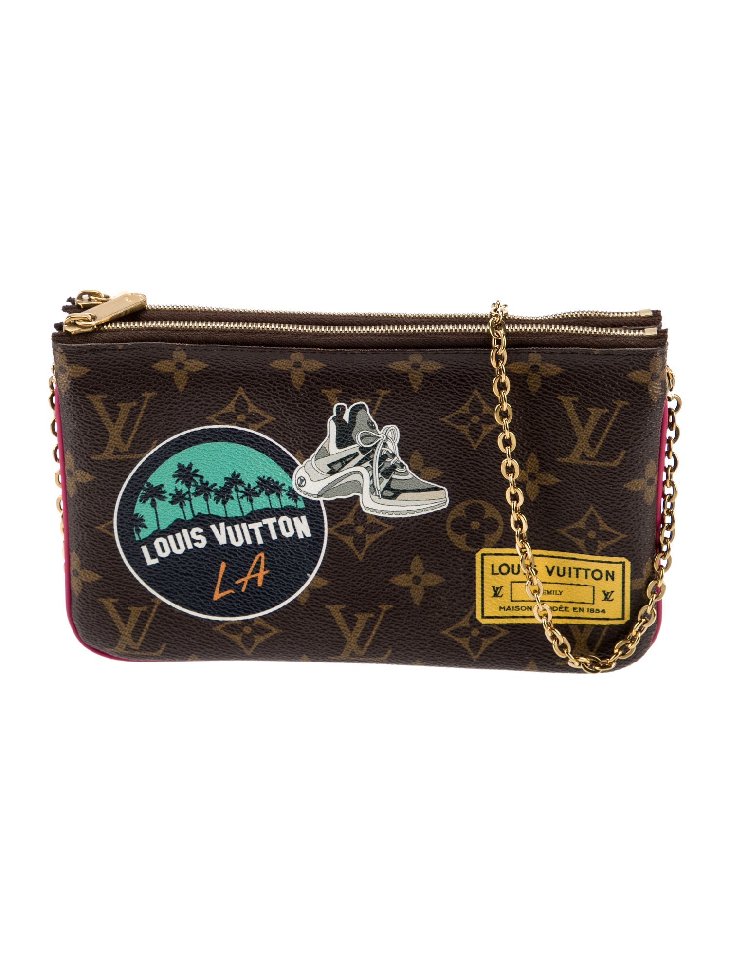 Louis Vuitton LV Monogram World Tour Double Zip Pochette