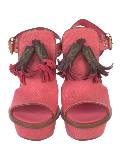 Louis Vuitton LV Monogram Canvas Slingback Sandals