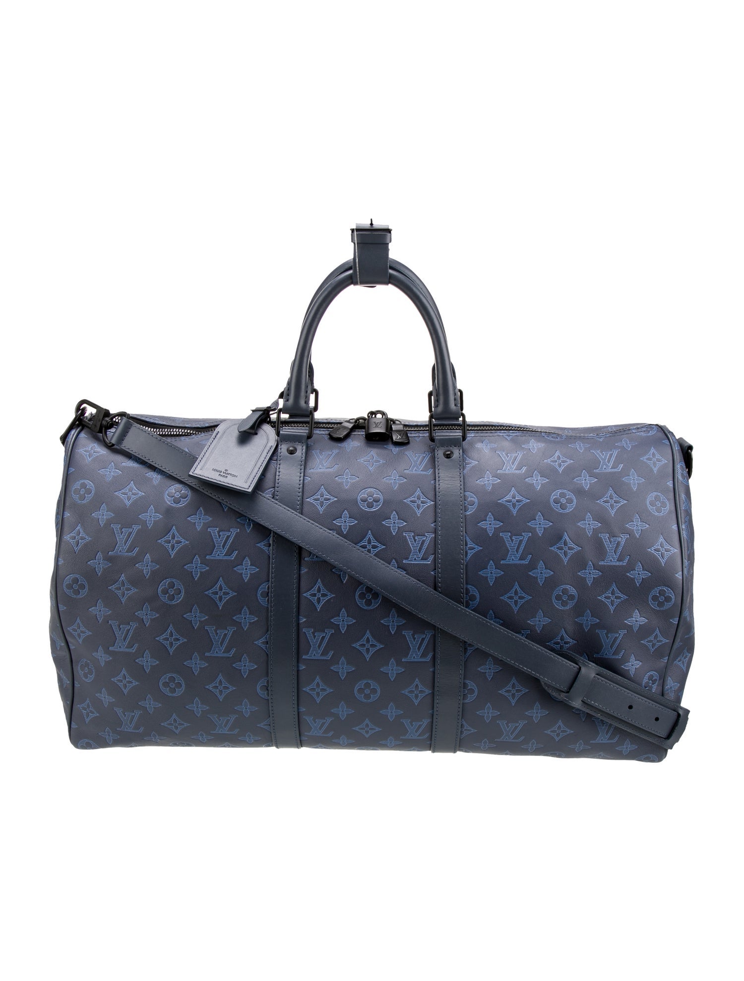 Louis Vuitton Coated Canvas Keepall Bandouliere 50