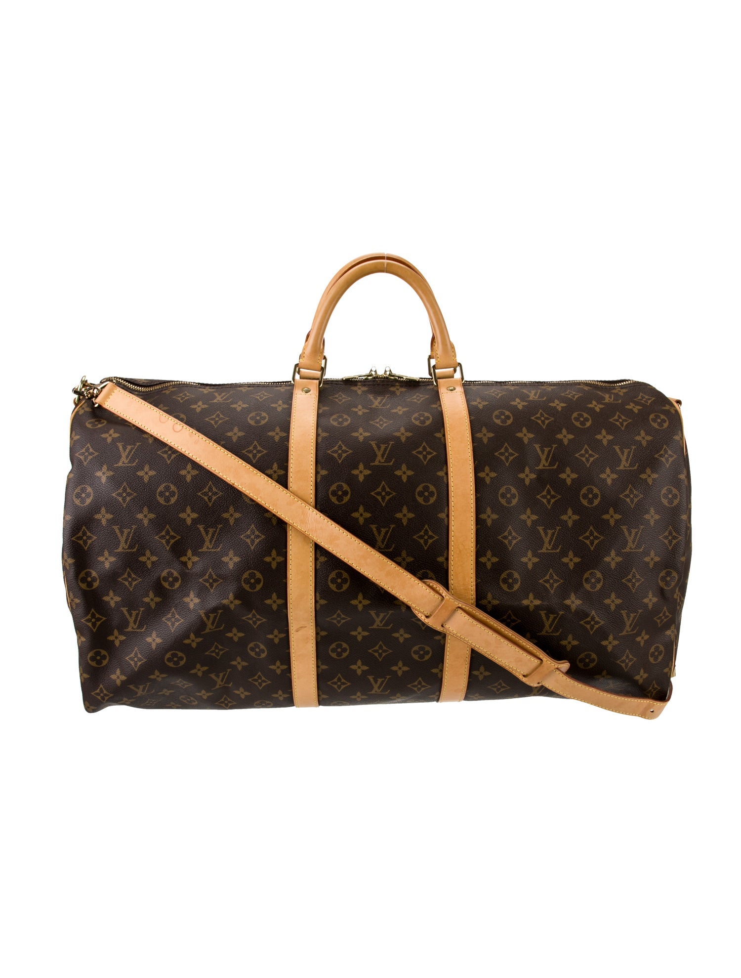 Louis Vuitton LV Monogram Keepall Bandouliere 60 Vintage