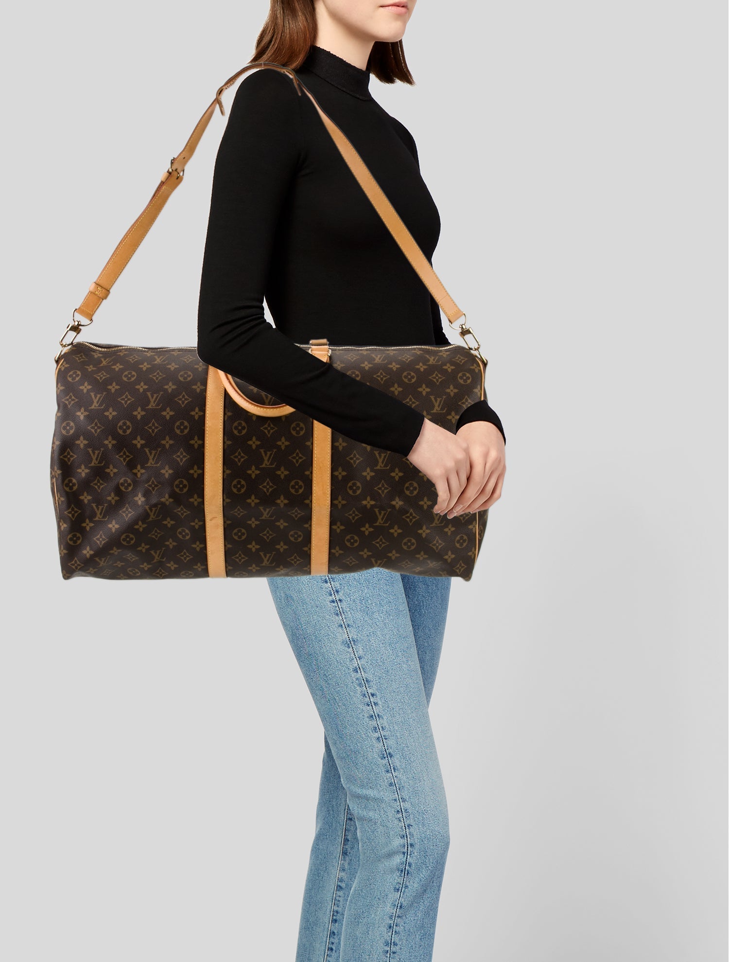 Louis Vuitton LV Monogram Keepall Bandouliere 60 Vintage