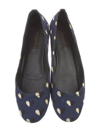 Louis Vuitton Satin Printed Ballet Flats