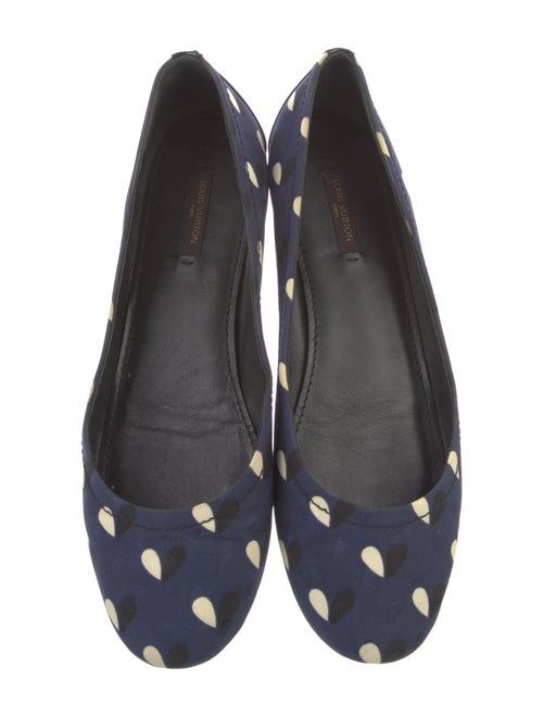 Louis Vuitton Satin Printed Ballet Flats