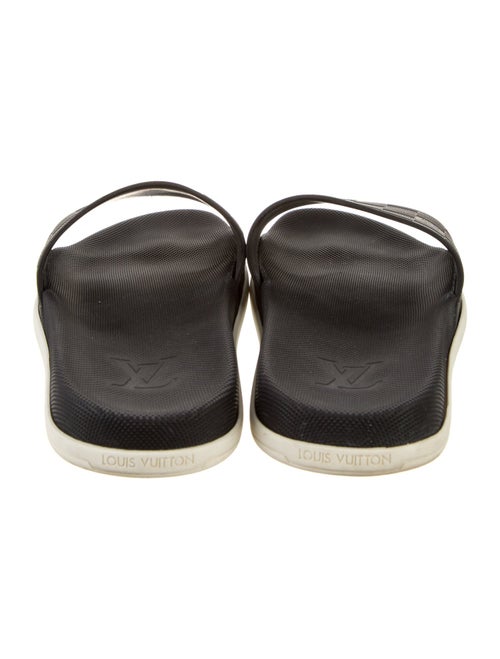 Louis Vuitton Damier Graphite Pattern Rubber Slides