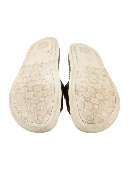 Louis Vuitton Damier Graphite Pattern Rubber Slides