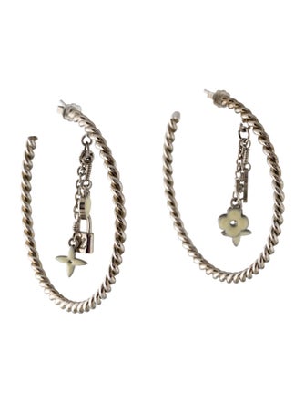 Louis Vuitton Sweet Monogram Hoop Earrings