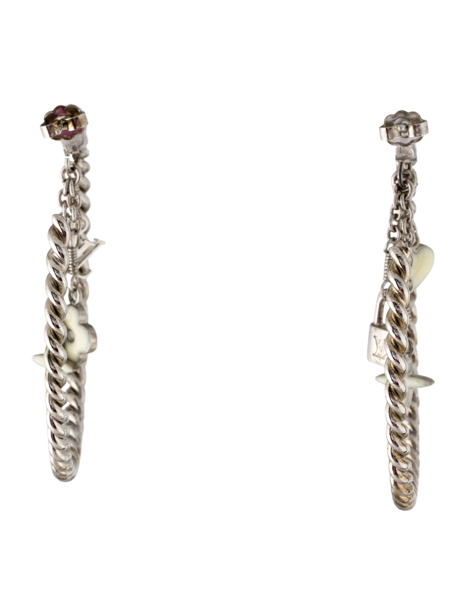 Louis Vuitton Sweet Monogram Hoop Earrings