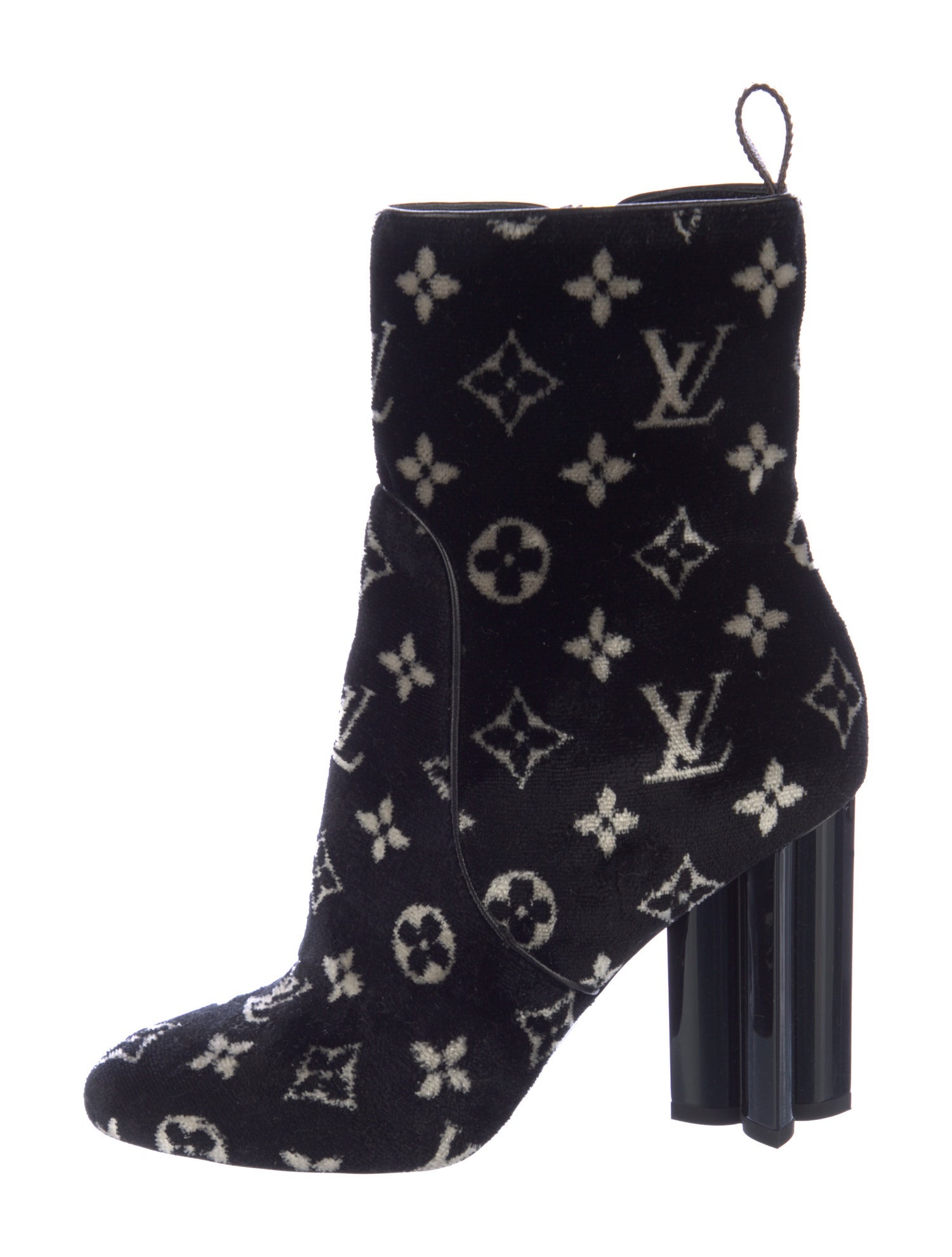 Louis Vuitton LV Monogram Velvet Boots