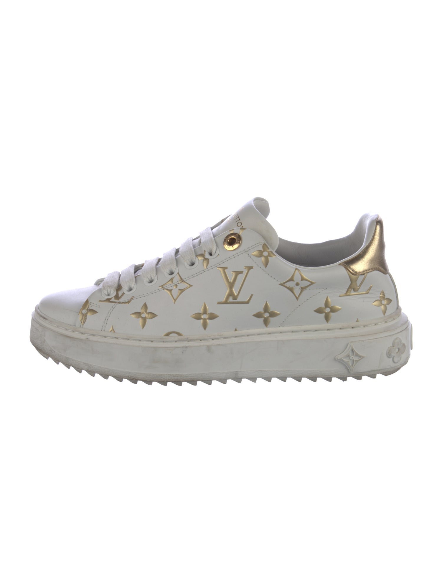 Louis Vuitton Monogram Pattern Leather Sneakers