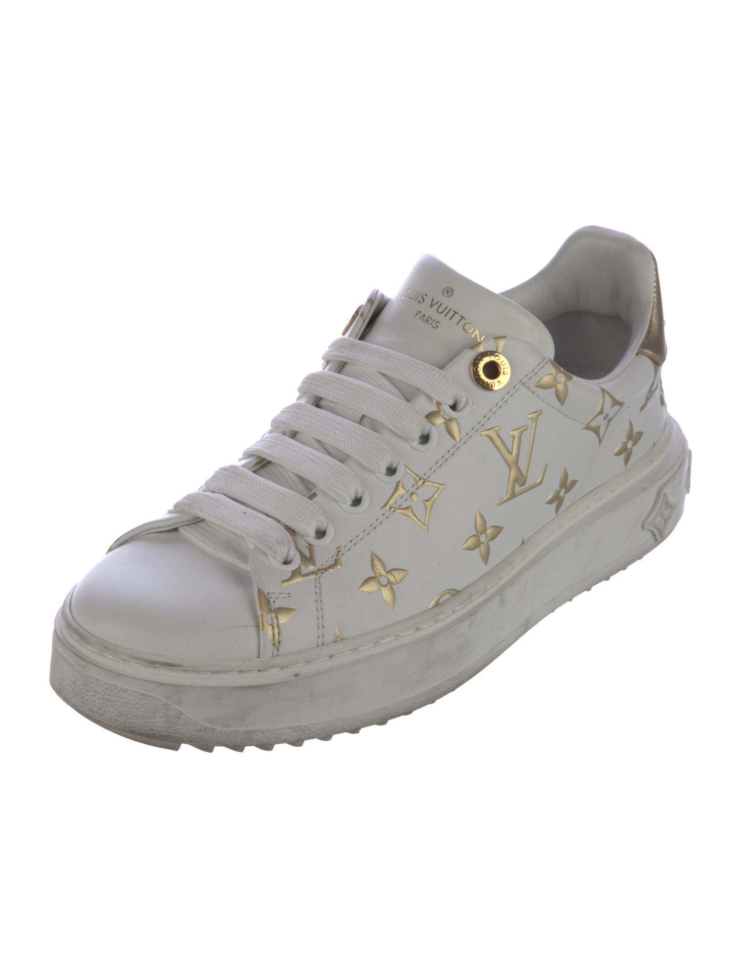 Louis Vuitton Monogram Pattern Leather Sneakers
