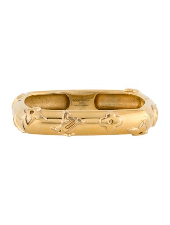 Louis Vuitton Monogram Hinged Bangle Bracelet