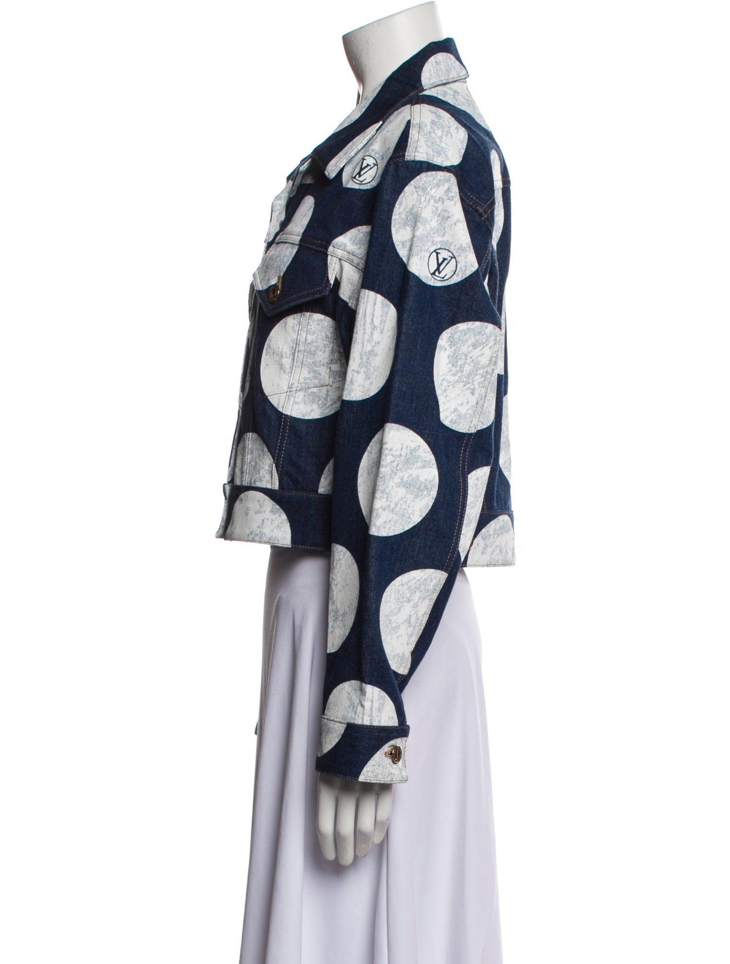 Louis Vuitton 2022 Printed Denim Jacket