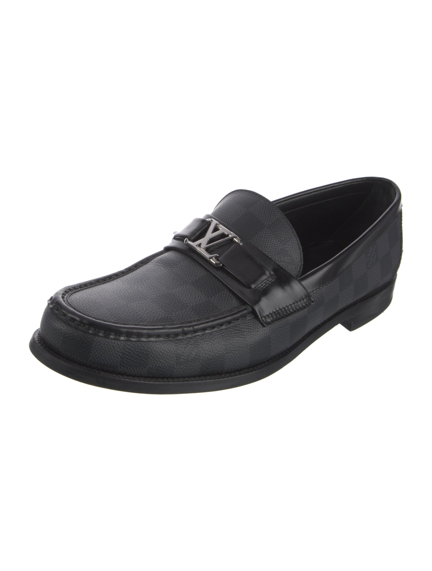 Louis Vuitton Damier Graphite Pattern Loafers