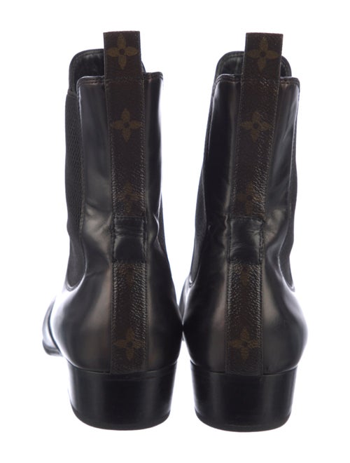 Louis Vuitton Monogram Idylle Pattern Leather Chelsea Boots