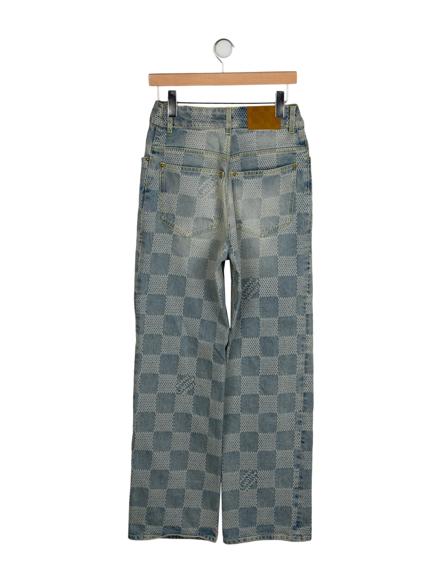 Louis Vuitton Damier Print Denim Skate Jean