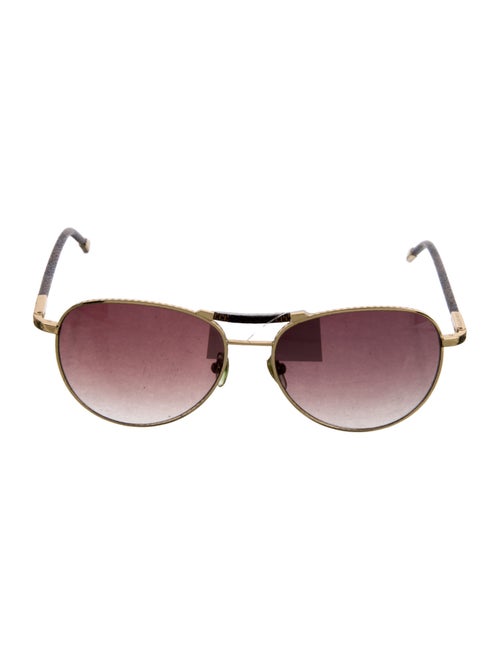 Louis Vuitton Damier Ebene Pattern Aviator Sunglasses