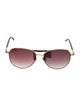 Louis Vuitton Damier Ebene Pattern Aviator Sunglasses