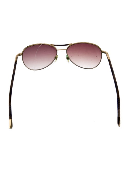 Louis Vuitton Damier Ebene Pattern Aviator Sunglasses