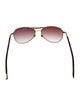 Louis Vuitton Damier Ebene Pattern Aviator Sunglasses