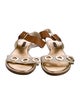Louis Vuitton Leather Colorblock Pattern Slingback Sandals