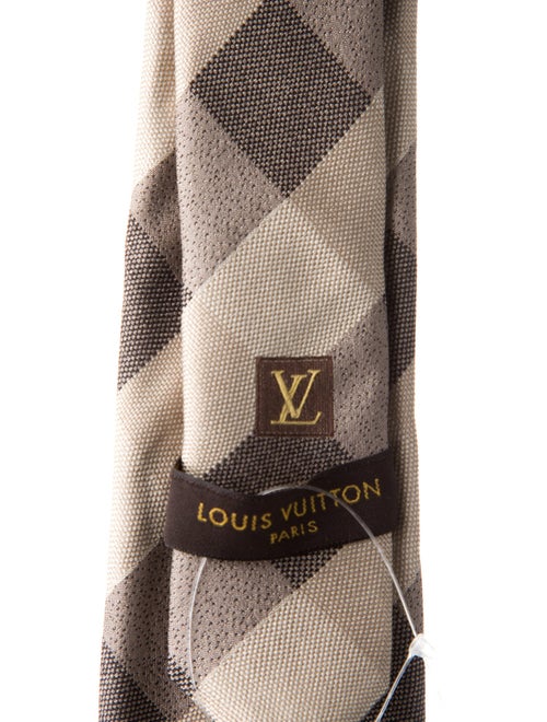 Louis Vuitton patterned silk tie