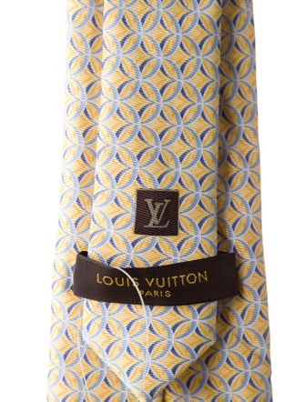 Louis Vuitton patterned silk tie