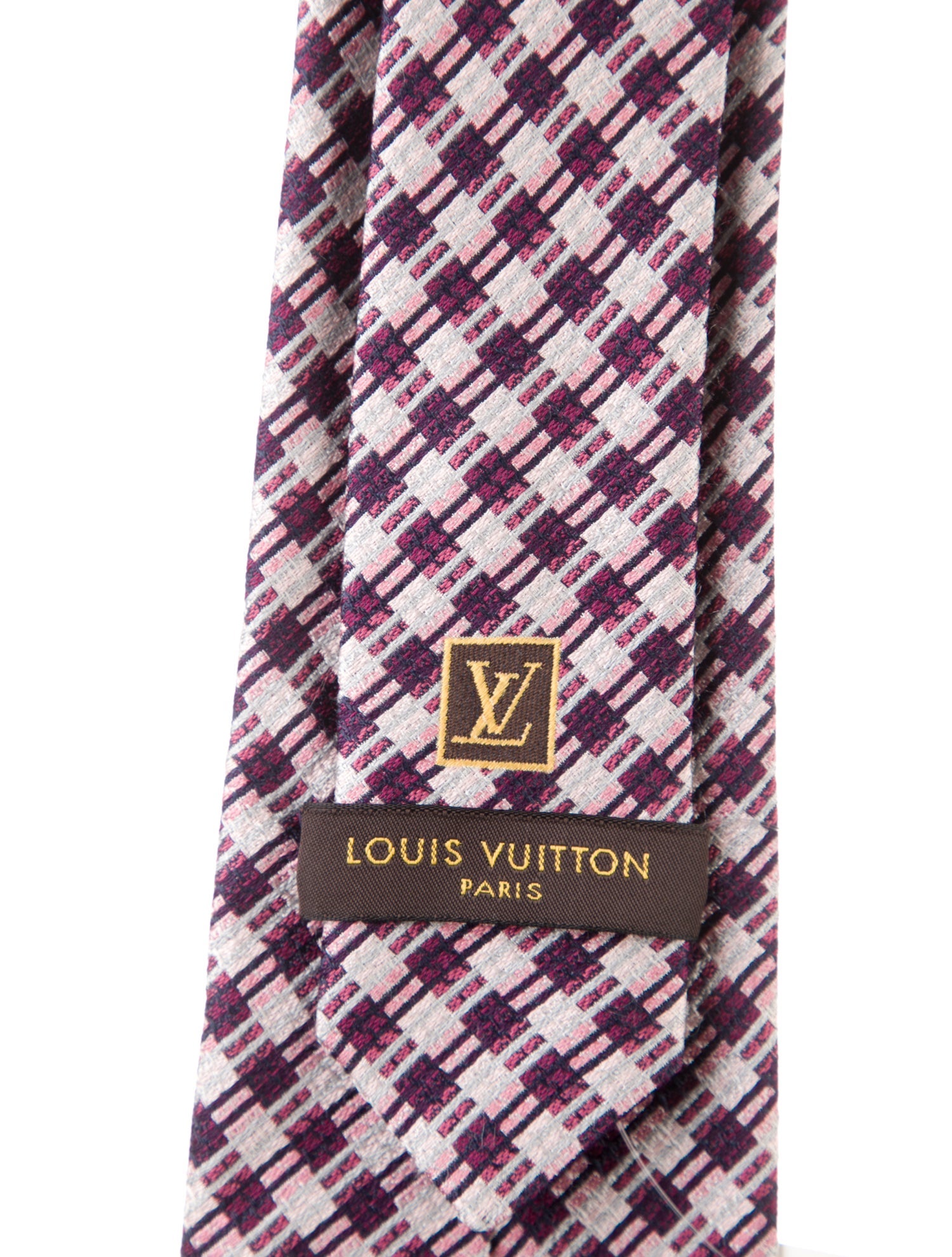 Louis Vuitton patterned silk tie
