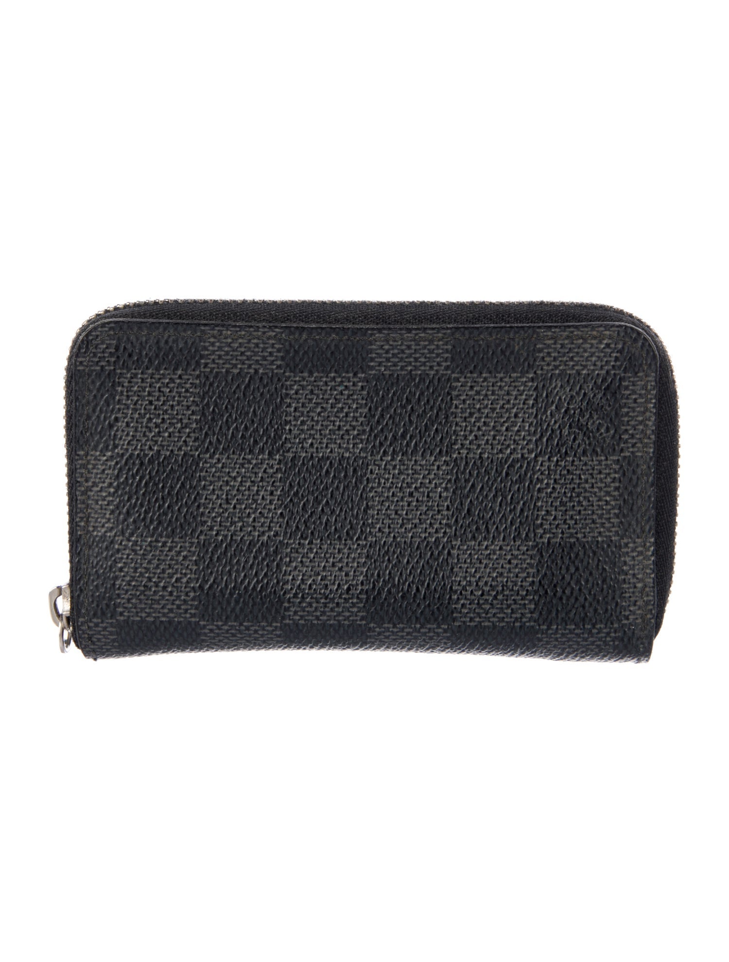 Louis Vuitton 2012 Damier Graphite Pattern Zippy Coin Purse