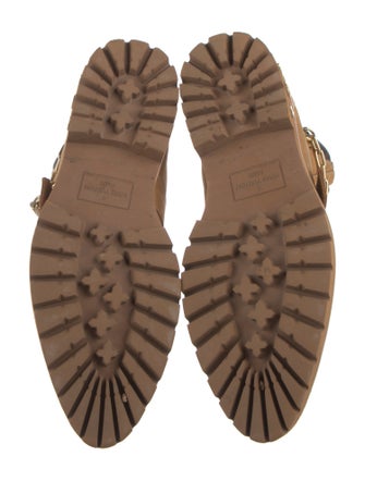 Louis Vuitton LV Monogram Suede Lace-Up Boots