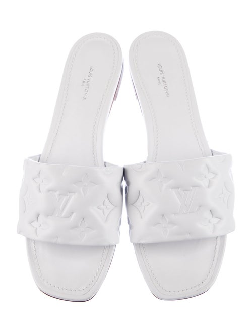 Louis Vuitton LV Monogram Leather Slides