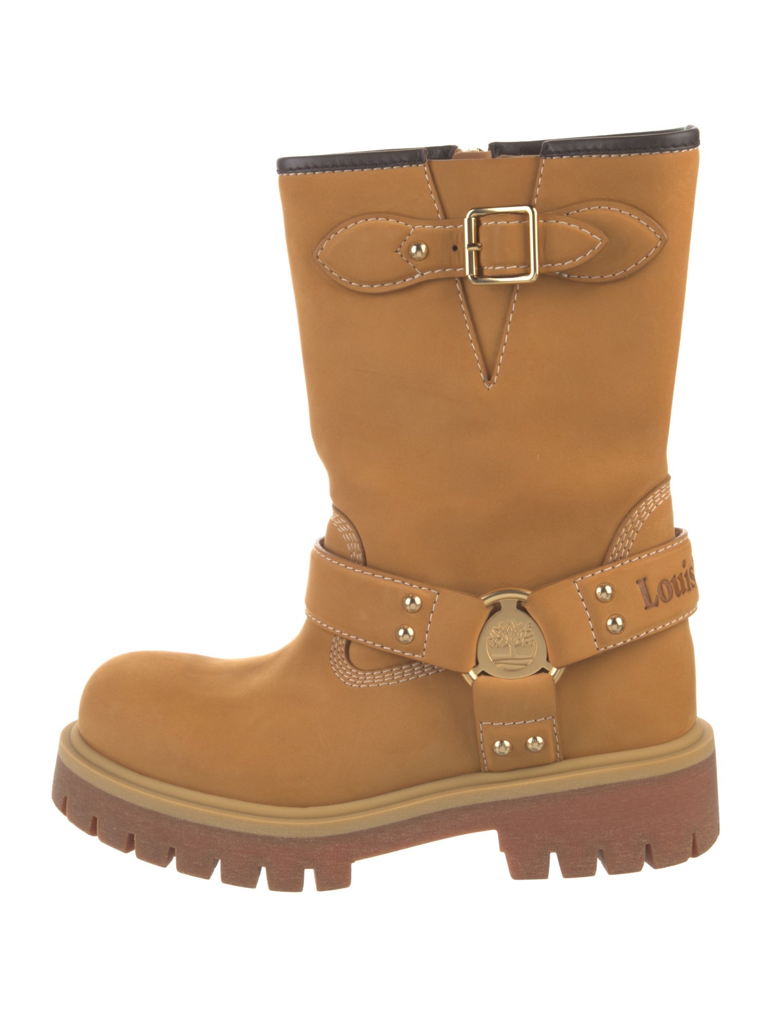 Louis Vuitton x Timberland 2024 Leather Moto Boots