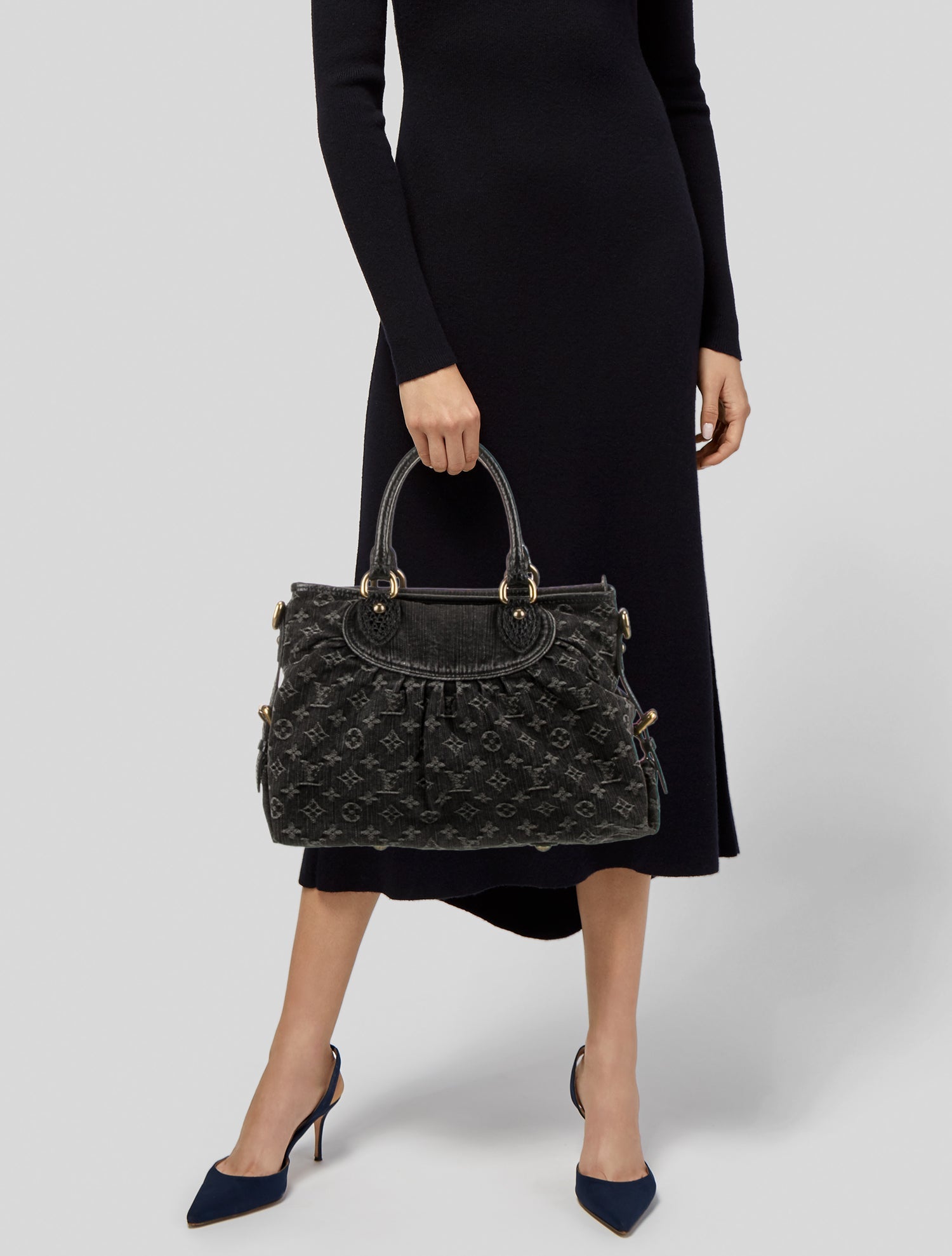 Louis Vuitton Denim Top Handle Bag MM