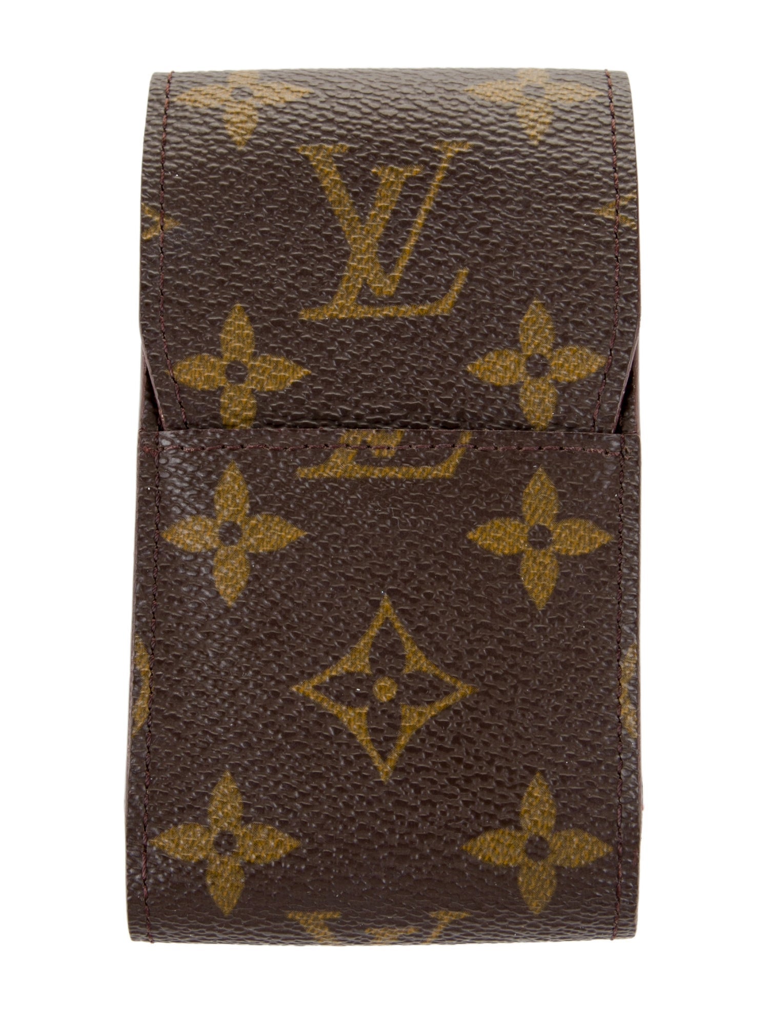 Louis Vuitton Monogram Cigarette Case In Brown Canvas