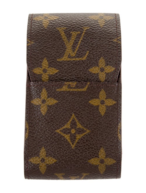 Louis Vuitton Monogram Cigarette Case In Brown Canvas