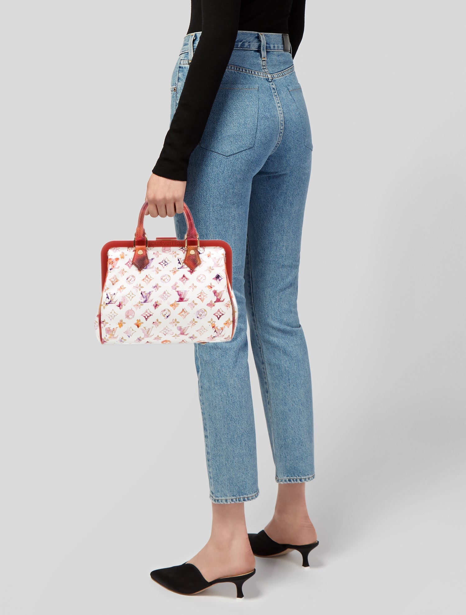 Louis Vuitton Limited Edition Vintage Aquarelle Monogram Richard Prince Frame Speedy