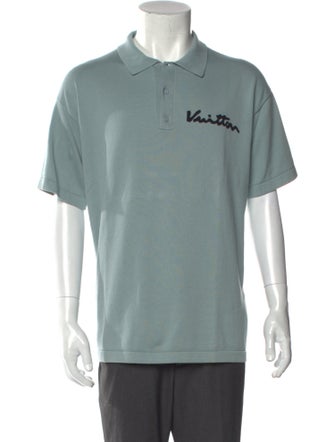 Louis Vuitton Graphic Print Crew Neck Polo Shirt