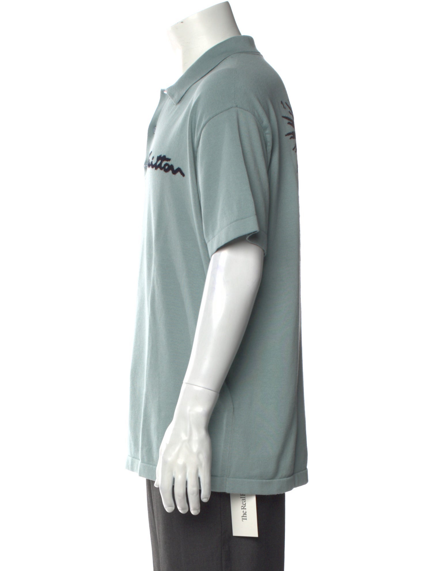 Louis Vuitton Graphic Print Crew Neck Polo Shirt