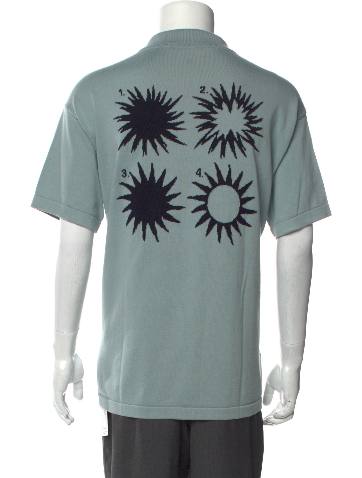 Louis Vuitton Graphic Print Crew Neck Polo Shirt