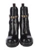 Louis Vuitton Monogram Pattern Patent Leather Rain Boots