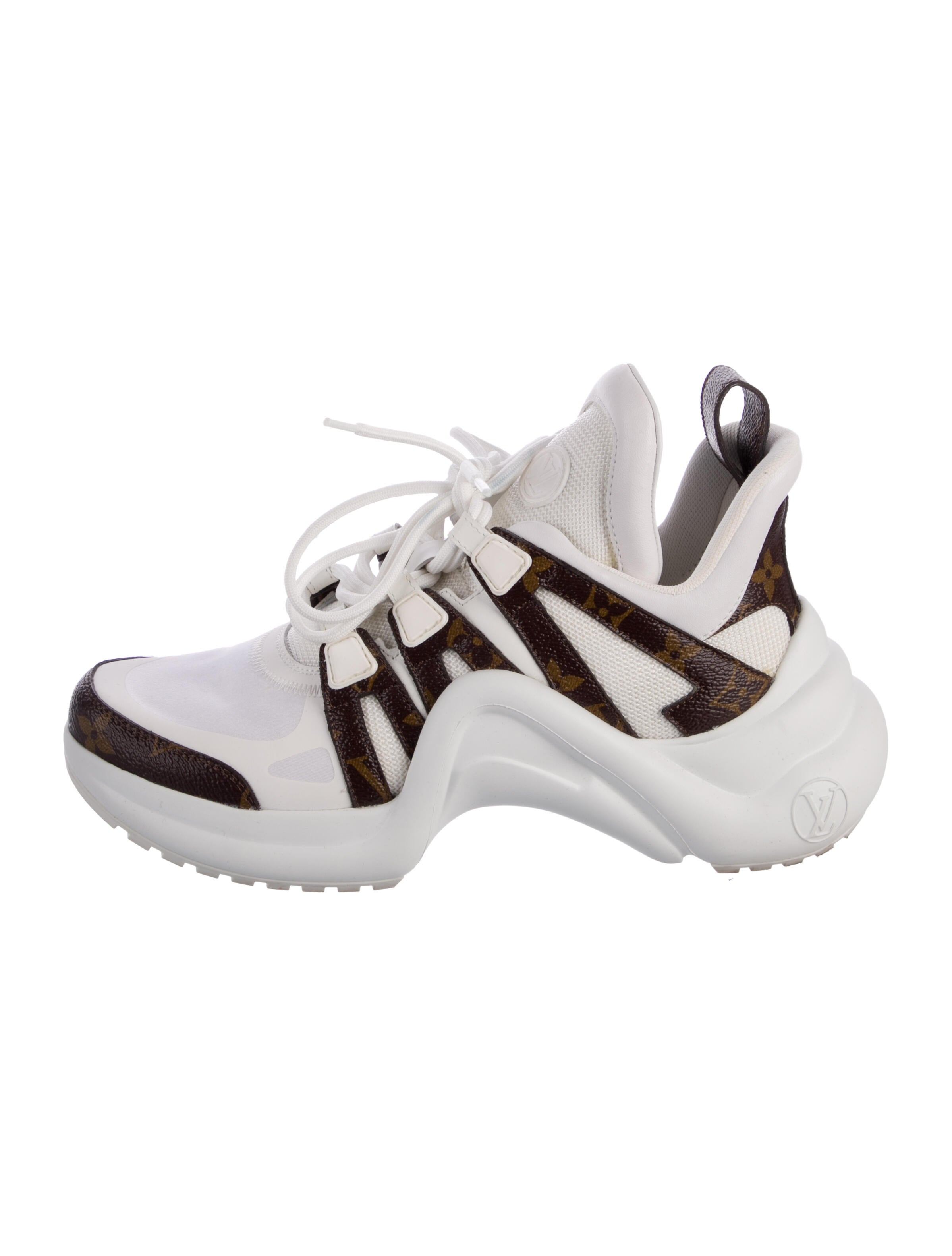 Louis Vuitton Monogram Pattern Chunky Sneakers