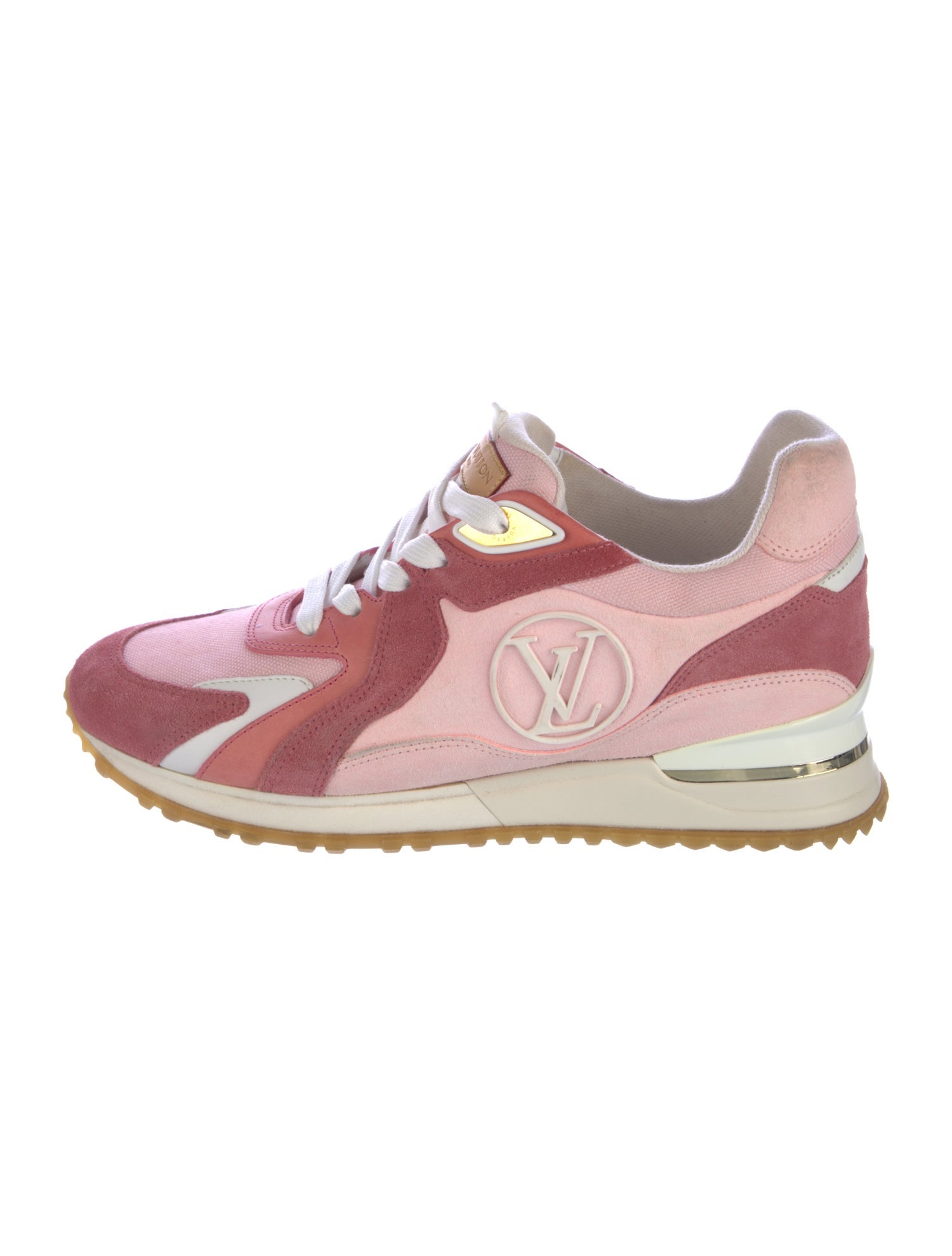 Louis Vuitton Suede Colorblock Pattern Sneakers