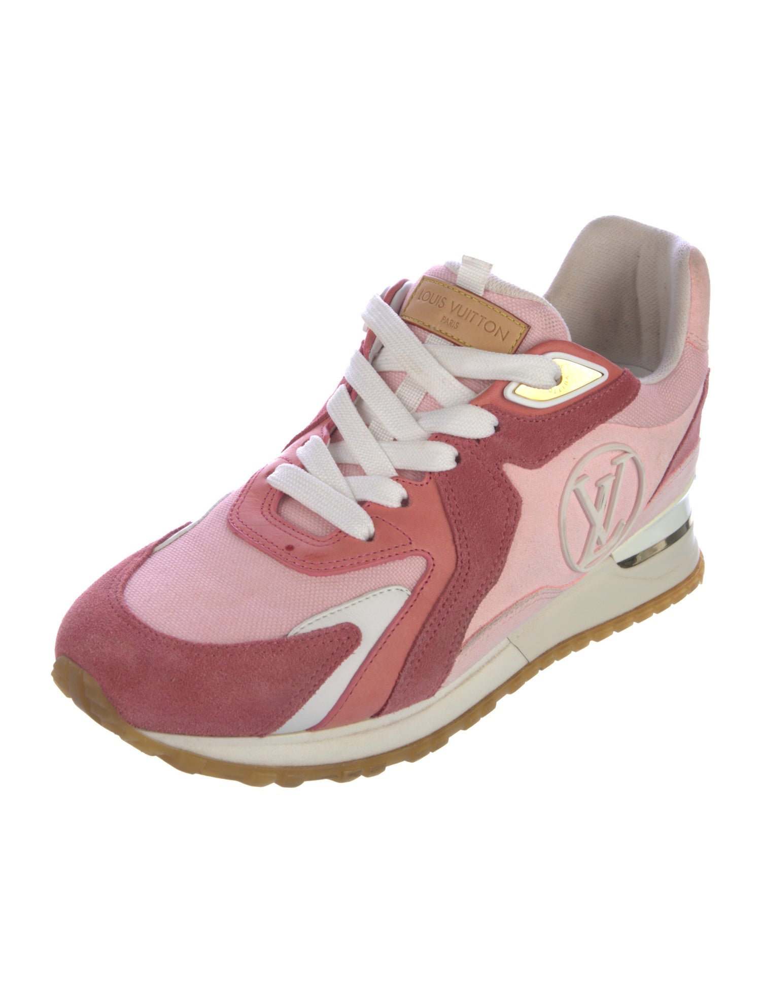 Louis Vuitton Suede Colorblock Pattern Sneakers